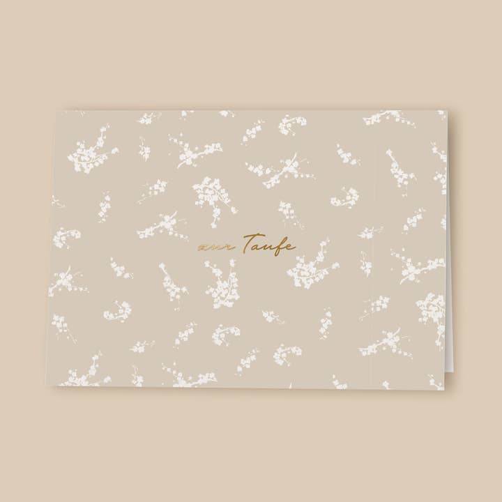 Leevje - Wholesale Baby Card - Folding card 'For the Baptism' with envelope0
