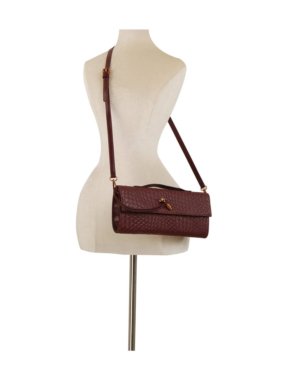 Handbag Factory Corp - Venta al por mayor Bolso de mano - Mujer - Bolso de hombro con acento de nudo tejido en relieve8