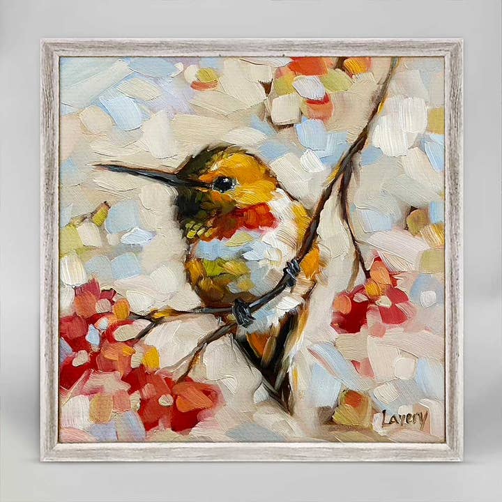 Gerahmte Mini-Leinwand „Live In Joy“ für den Großhandel von GreenBox Art