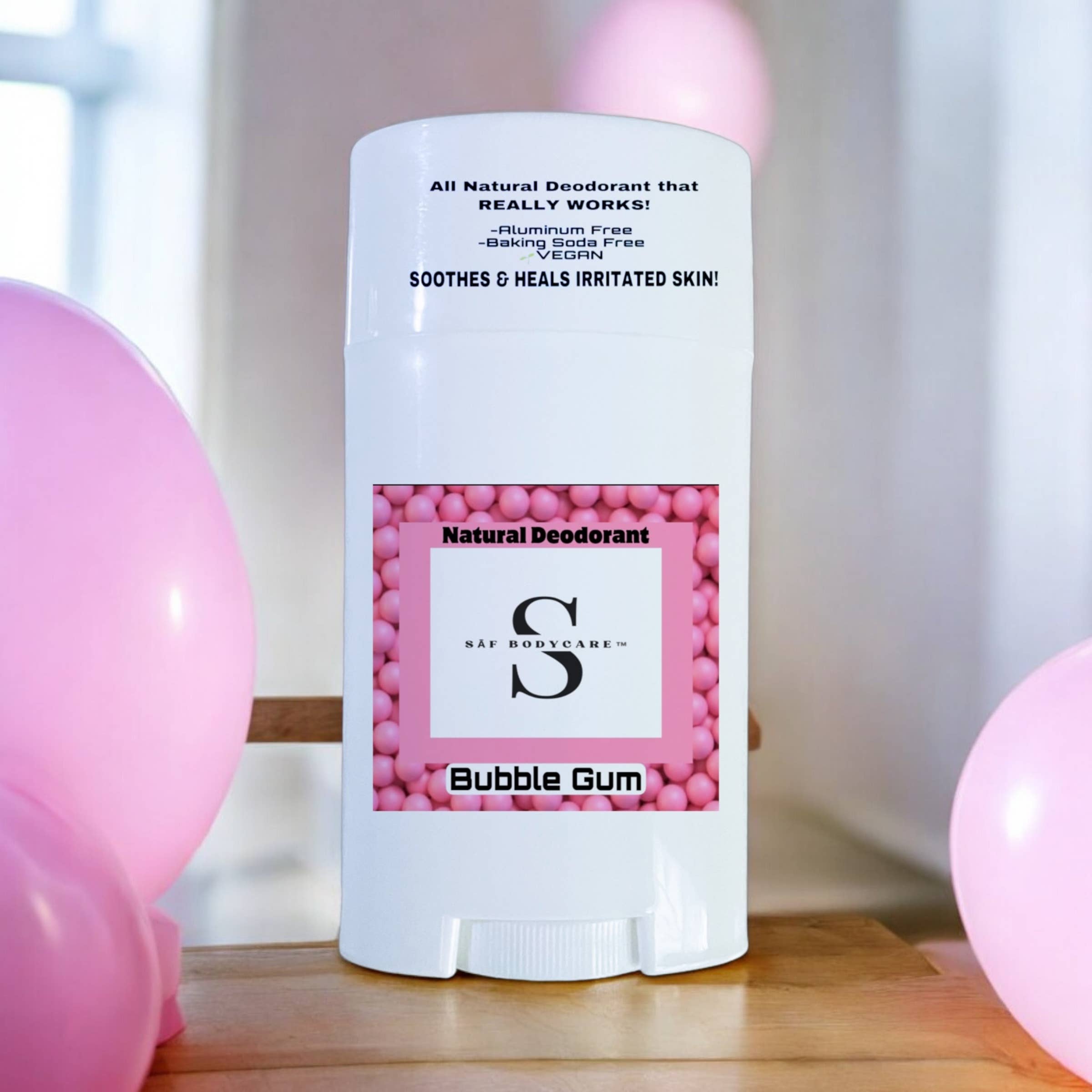 SĀF Body Care - Wholesale Deodorant - Women's - Bubble Gum Natural Deodorant, Aluminum Free, Plant Based1