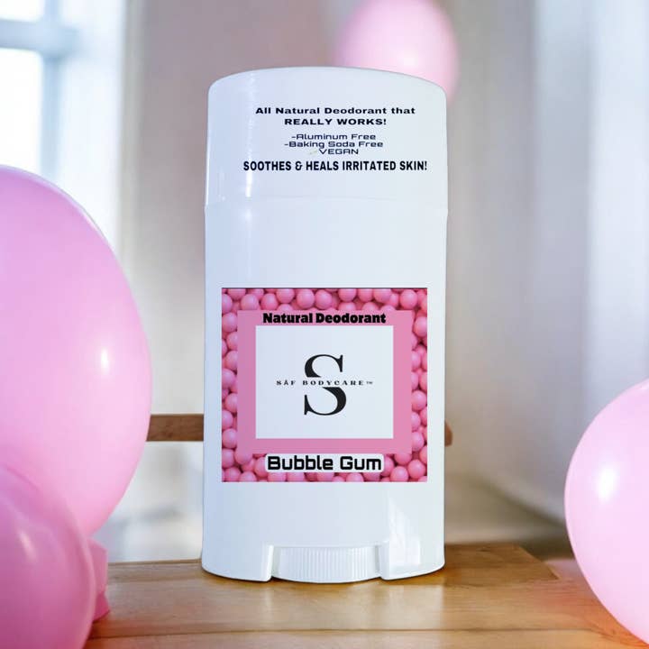 SÄ€F Body Care - Wholesale Deodorant - Women's - Bubble Gum Natural Deodorant, Aluminum Free, Plant Based1