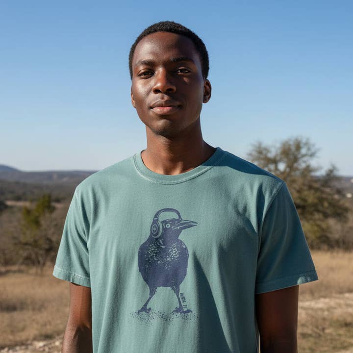 Gusto Graphic Tees - Wholesale Screen Printed T-Shirt - Unisex - Beats Austin Grackle T-Shirt | Comfort Colors 171712