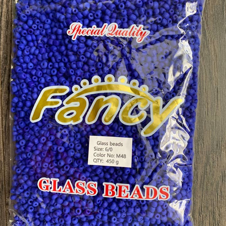 MaddieMayShop - Wholesale Beads - 6/0 Seed Beads, Seed Beads Bulk, Frost Glass Beads 450 Grams30