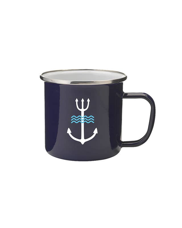 ONELOVE - Wholesale Coffee Mug - Poseidon enamel mug navy