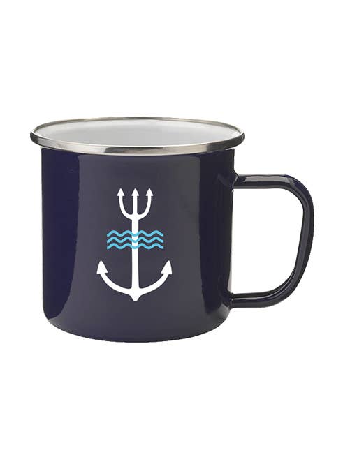 Poseidon enamel mug navy for wholesale by ONELOVE