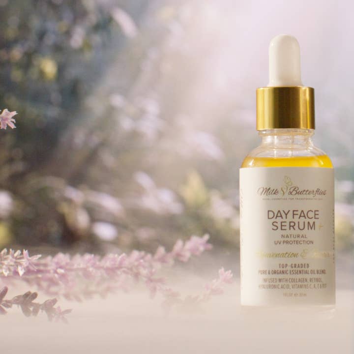 Day Face Serum + UV Pro for wholesale by Milk and Butterflies