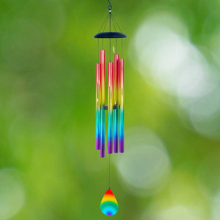 Rainbow Printed UV Wind Chime - 56" for wholesale by RCS Gifts