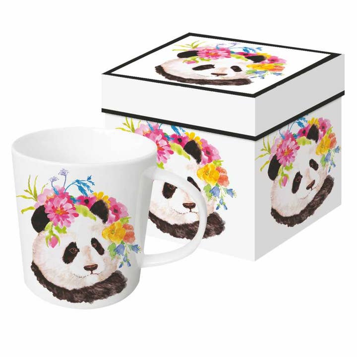 MUG IN GIFT BOX-FLORA PANDA for wholesale by Paperproducts Design • Ambiente