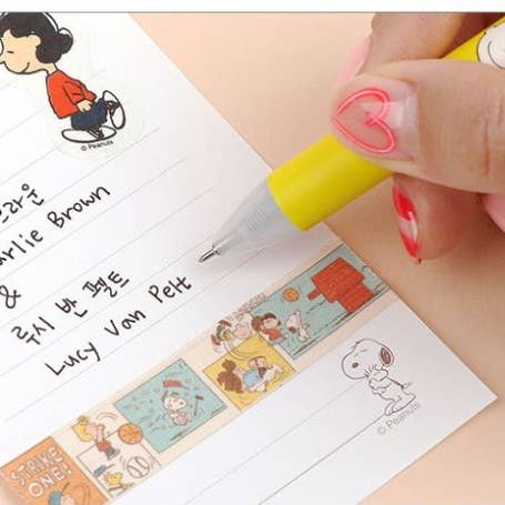 K-Wonderland - Wholesale Pen - Peanuts Snoopy & Friends Figure Mascot Ball point Pen 0.5mm6
