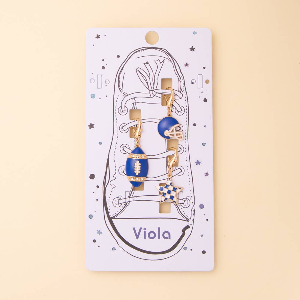 SP Sophia Collection - Wholesale Shoe Accessories - Game Day Shoe Chain with Assorted Charms0