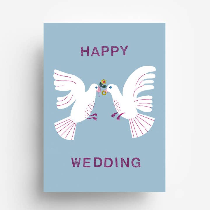 Lovebirds Postcard DIN A6 for wholesale by jungwiealt