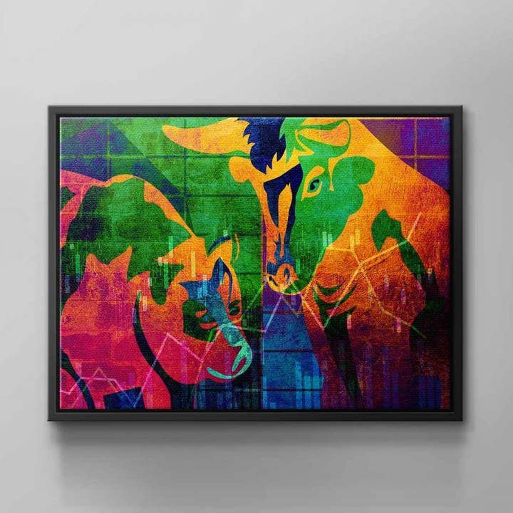 Abstrakt aktiemarked for engroshandel hos DOTCOMCANVAS