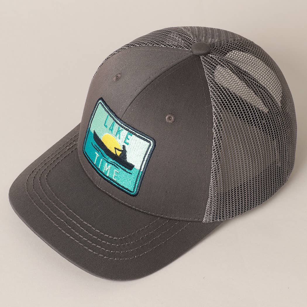 Fashion City - Wholesale Trucker pet - Heren - LAKETIME baseballpet met geborduurde patch voor heren met mesh-achterkant12