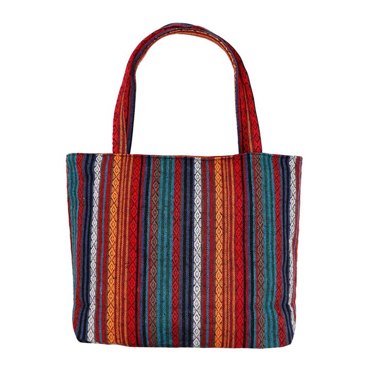 ASSORTED Navajo Baja Tribal Woven Canvas Tote Bag for wholesale on Faire4