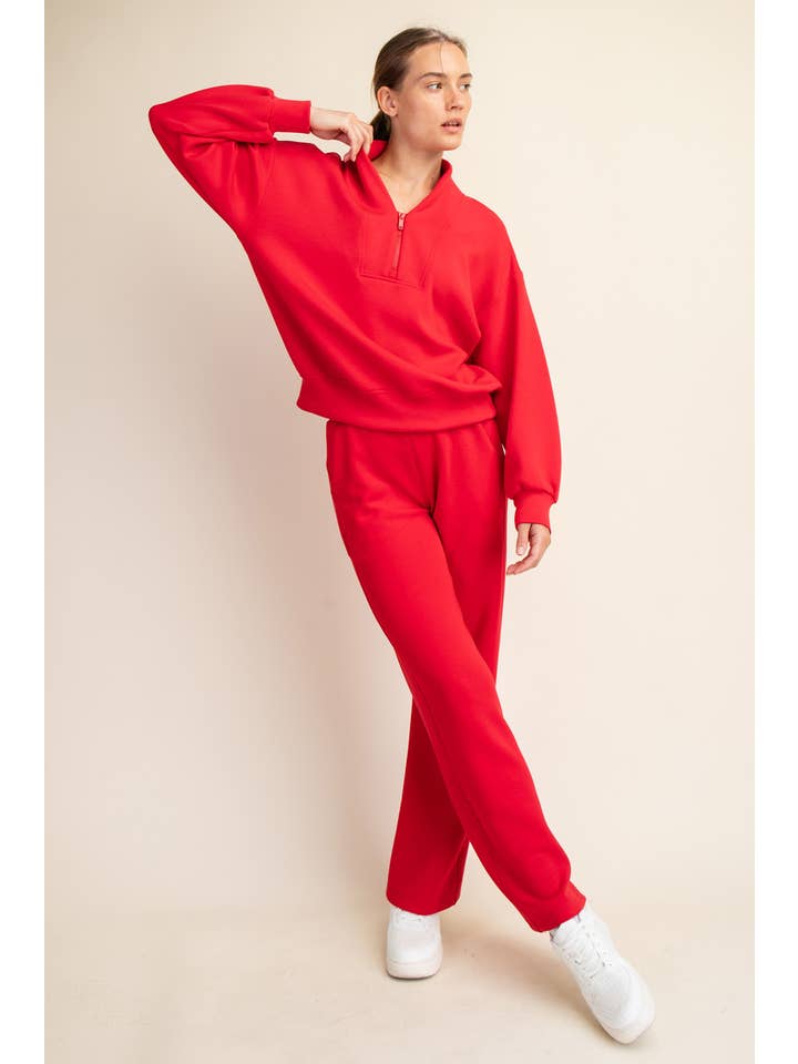 Rae Mode - Wholesale Jacket - Women's - MODAL SCUBA LUXE HALF ZIP JACKET43