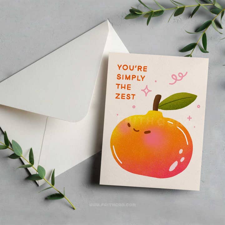 Orange Zest Card for wholesale by Caoculator