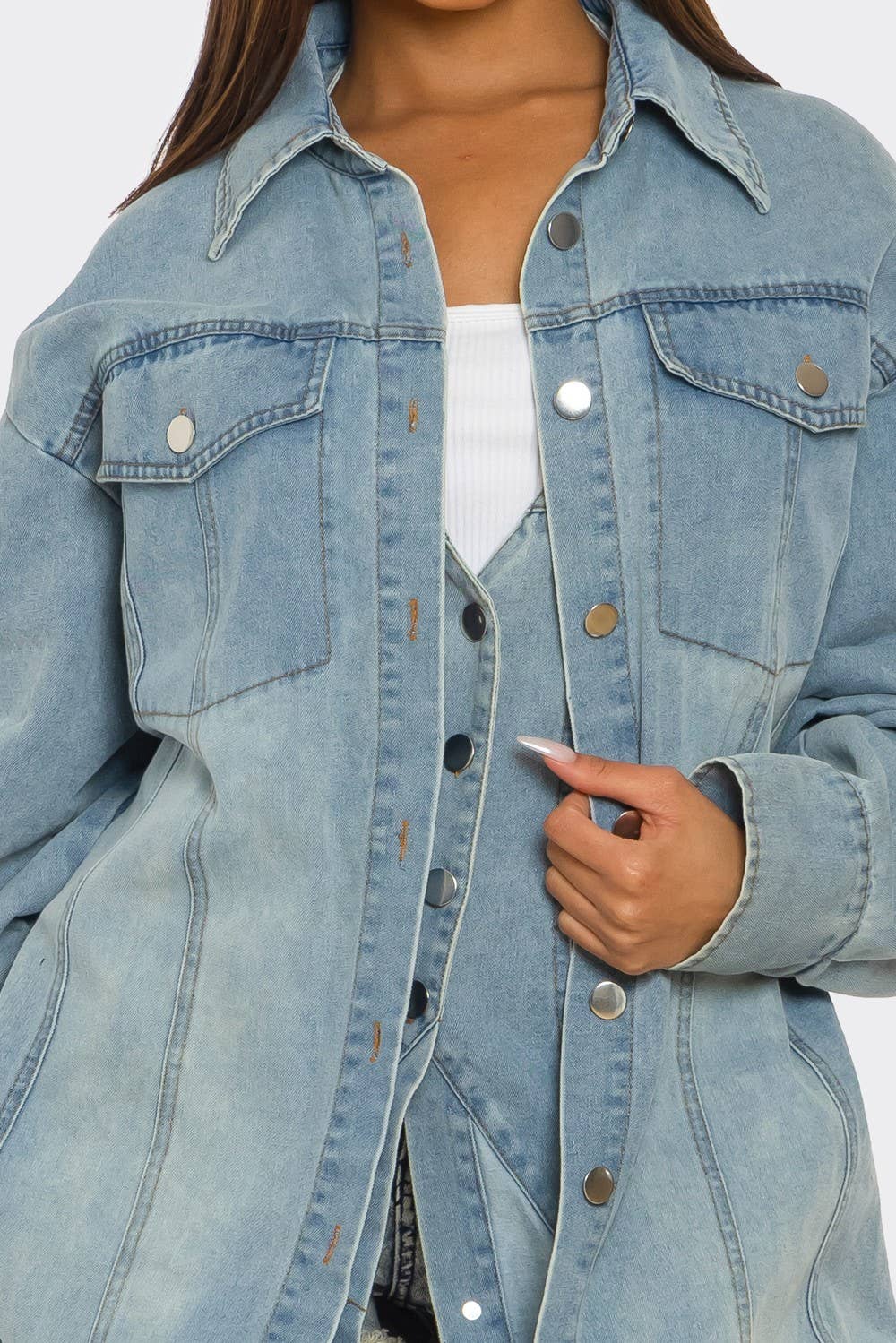 Athina Collection – wholesale Denim jacket – Women's – The Trinity Denim Transformer9