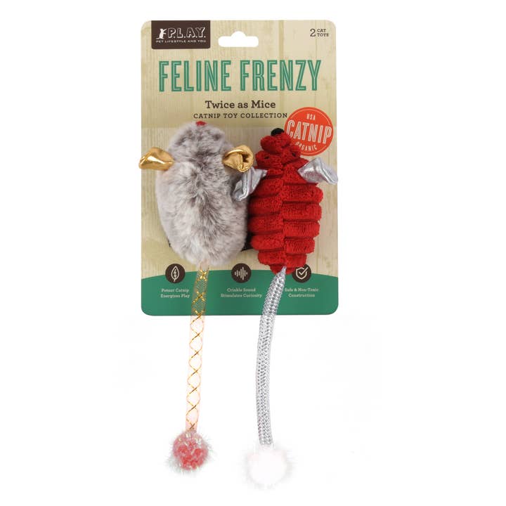 P.L.A.Y. Pet Lifestyle and You - Wholesale Pet Toy - Cat - Feline Frenzy - Twice as Mice1