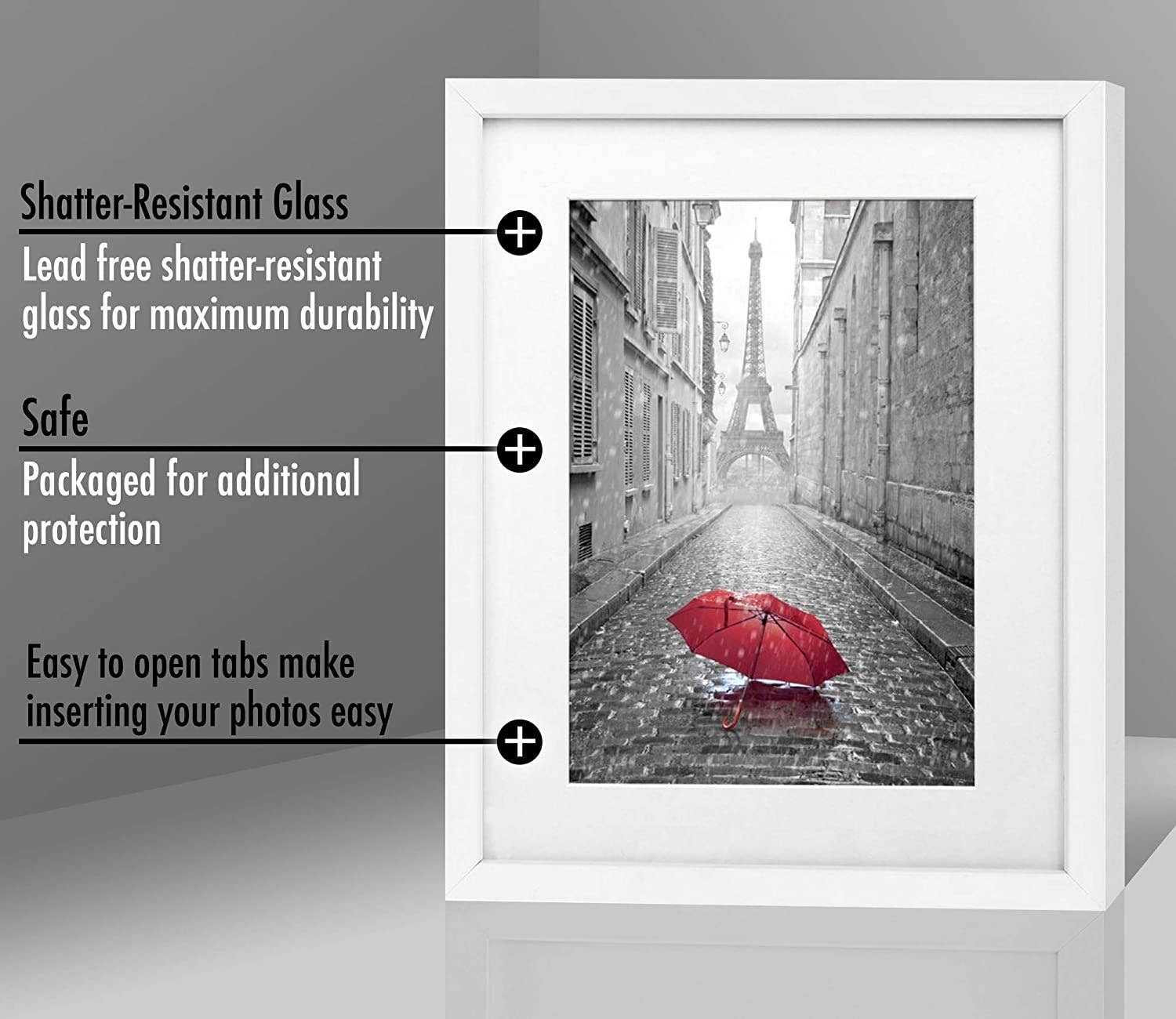 Americanflat - Wholesale Picture Frame - Americanflat Picture Frame with Mat Standard Molding175