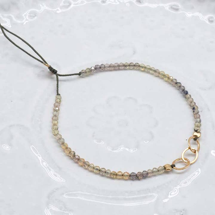 G-Links grøn safir papegøje armbånd med ovale links for engroshandel hos by Johanne