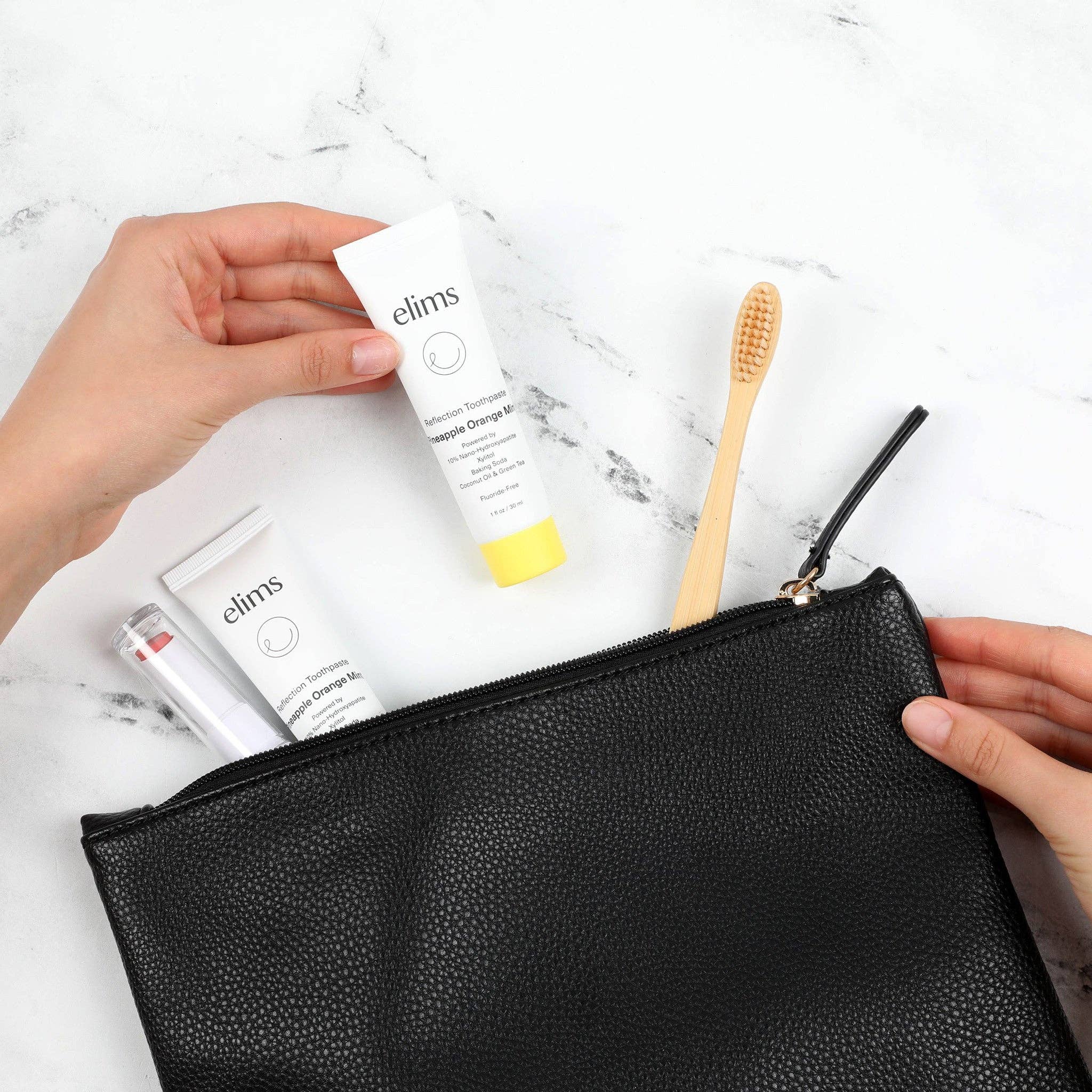 ELIMS – wholesale Tandkräm – Tandkräm i resestorlek i ananas apelsinmynta (1 oz)1