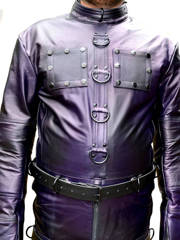 Bondage Bag Real Cow Leather Sleep Sack Restricted Premium Leather SleepSack for wholesale by Meninleather