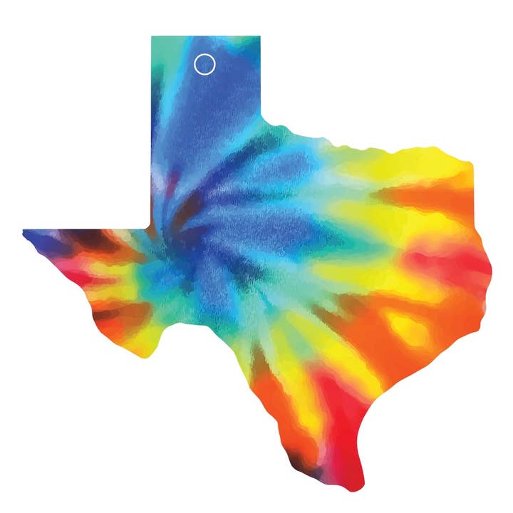Hemlock & Heather - Wholesale Ornament - Tie Dye Texas Ornaments