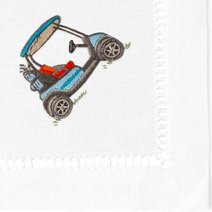 Henry Handwork - Wholesale Dinner & Cloth Napkin - Golf Cocktail Napkins | Mixed Set of 4