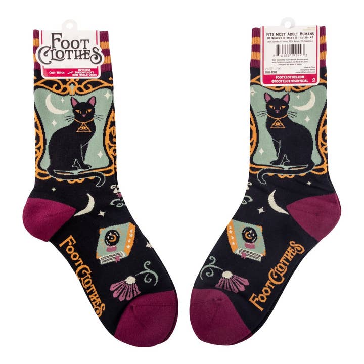 FootClothes LLC - Wholesale Socks - Women's - Duchess Shadowfloof's Mew World Order Crew Socks8