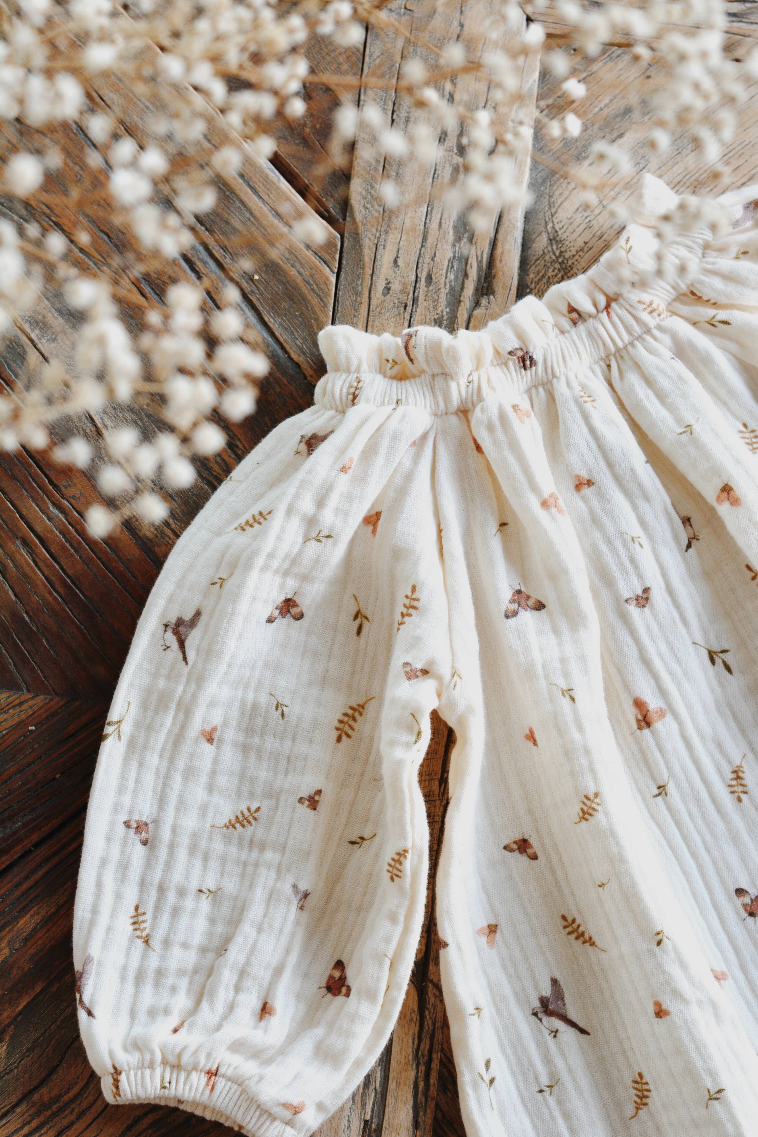 Eli & Nev (we cover U.S. import duties) - Vendita all'ingrosso Maglietta - Bambini - Blusa in mussola di cotone 100% con motivo uccelli e fiori per bambina16