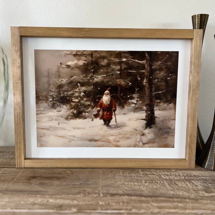 Lily and Sparrow - Wholesale Christmas Wall Art - Vintage Santa 3 | Christmas Home Decor, Christmas Gift