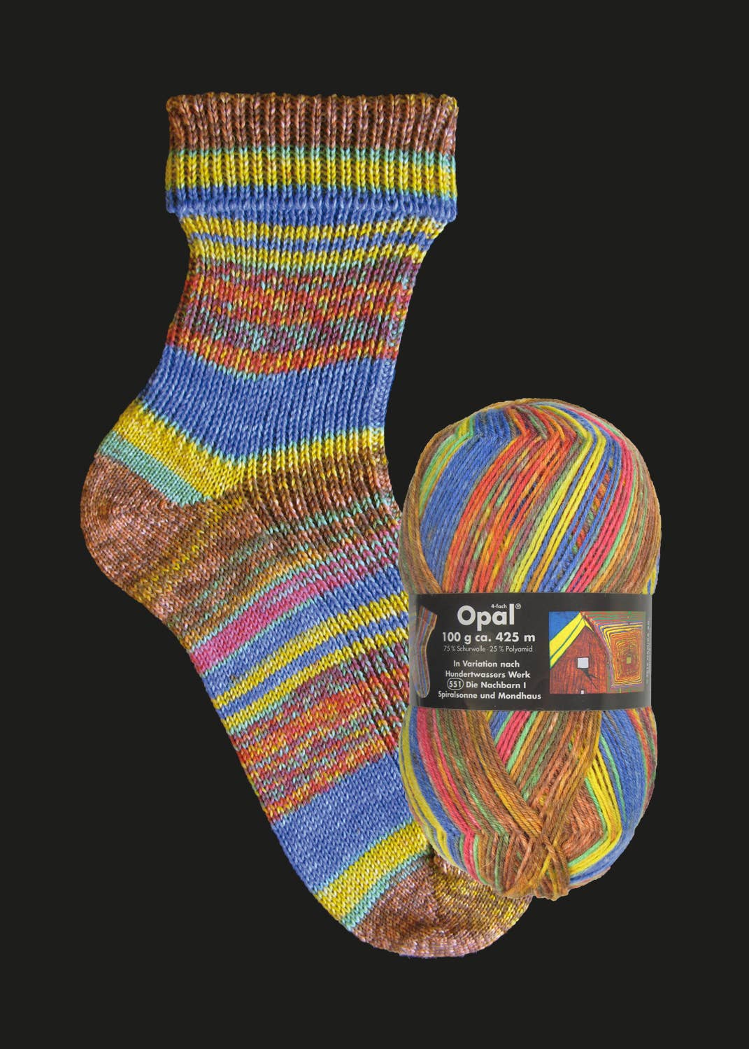 SCHULANA - Wholesale Yarn - OPAL sock yarn after Hundertwasser 4-ply9