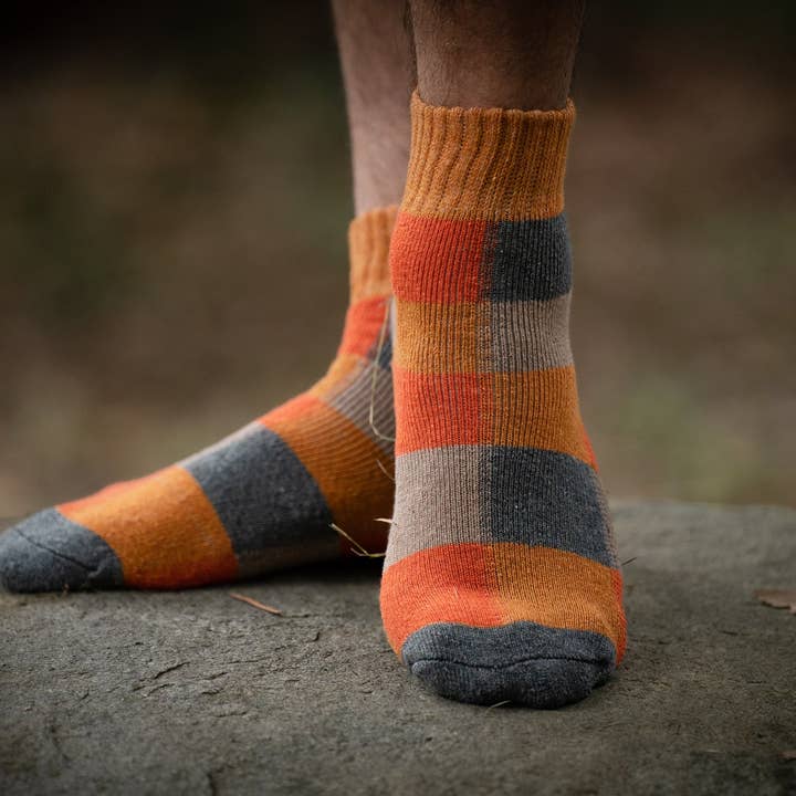 Arya Clothing - Wholesale Socks – Women's - Organic Wool Socks - Orange1