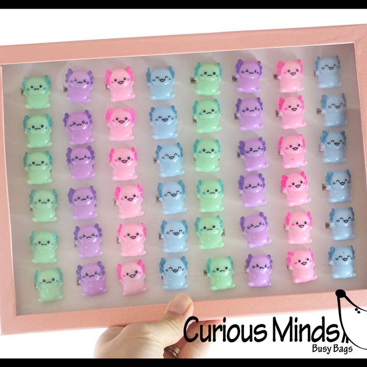 Curious Minds Toys – wholesale Klassisk leksak - Barn – 1 Axolotl Ringar - Söta plast Charms Smycken för barn