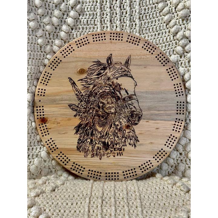 DE Rozko Art Supply - Wholesale Board Game - 12 Inch Wood Cribbage Board Blank - Tariff Free4