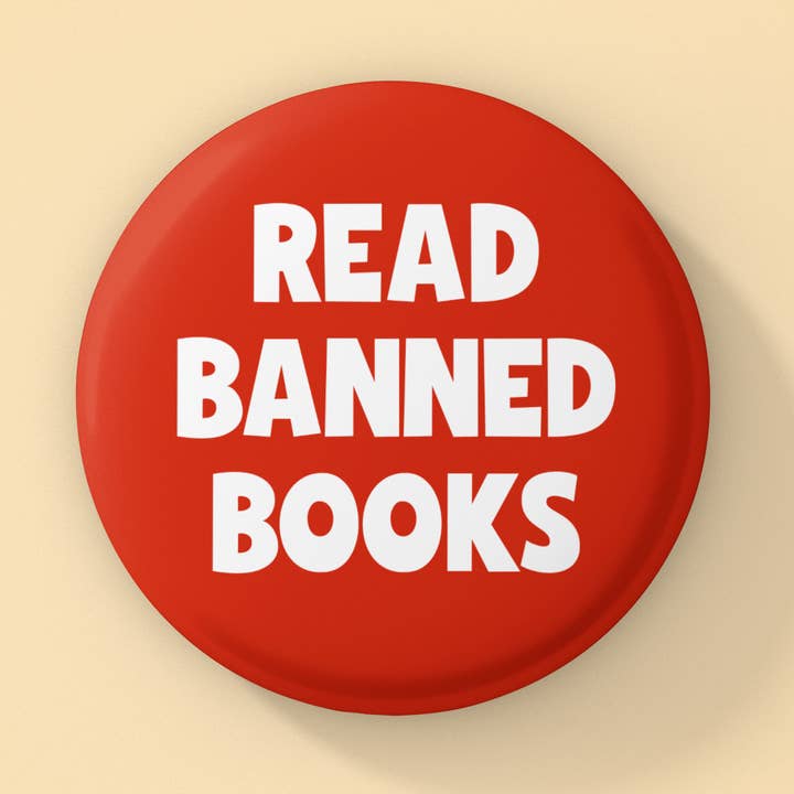 Lire des livres interdits, bouton Bookish, badge Bookish pour la vente par Radical Buttons