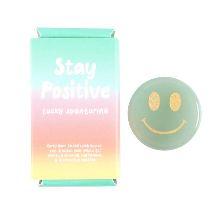 Something Different Wholesale - Wholesale Spiritual Stone/Crystal - Stay Positive Aventurine Happy Face Crystal