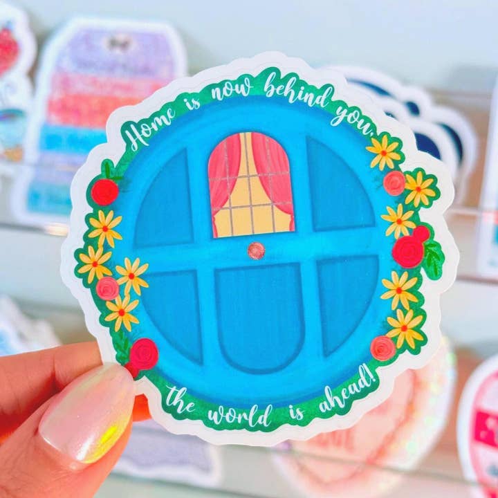 Hobbit House Vinyl Sticker for wholesale by Let's Jess Doodle