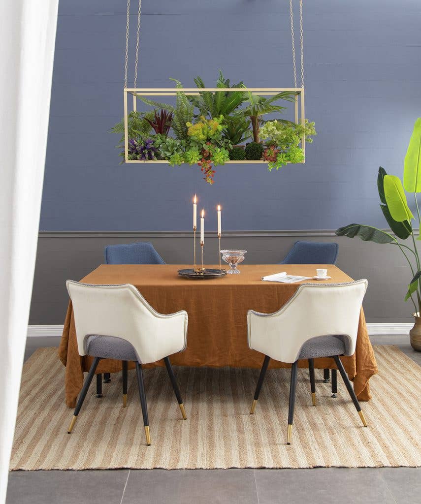 A&B Home Group Inc. - Wholesale Display Shelf - 55x27.5x27.5" Golden Iron Stand With Chains 1EA/CTN9