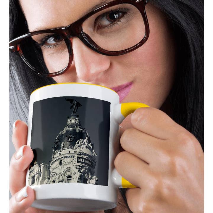 3dRose - Wholesale Coffee Mug - 3dRose, Spain, Madrid, Centro Area, Metropolitan Building - EU27 WBI0200 - Walter Bibikow, Mug1