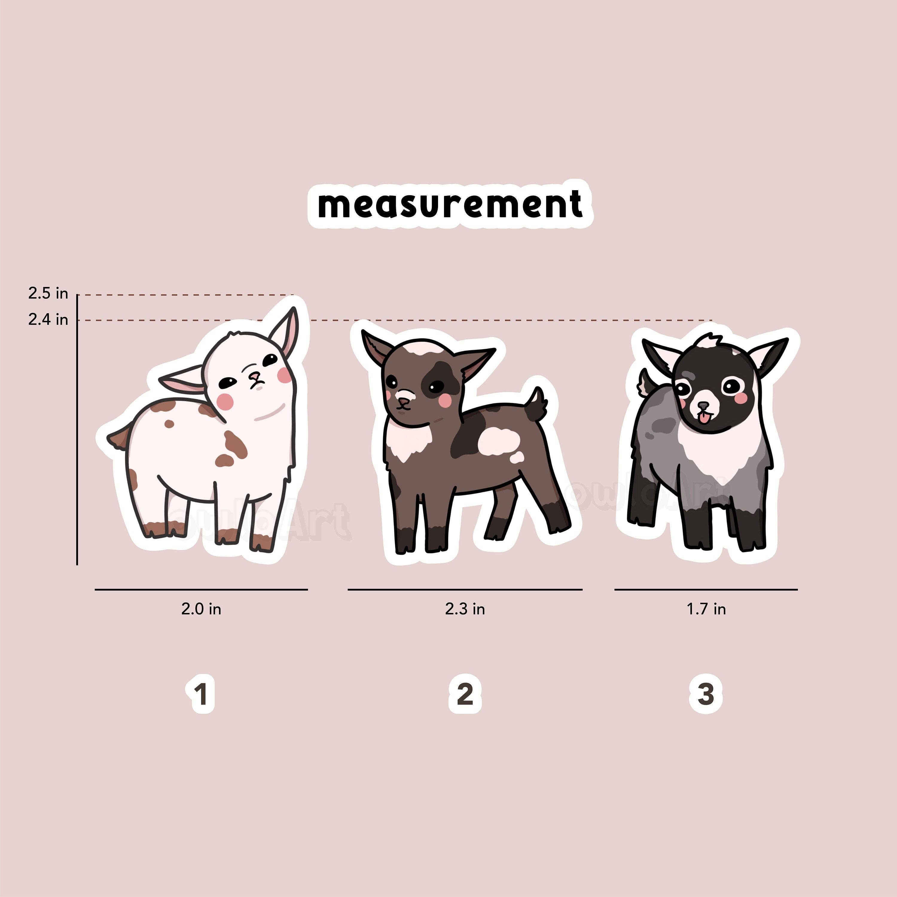 owloArt - Wholesale Sticker - Dwarf Goat Sticker (Waterproof)0