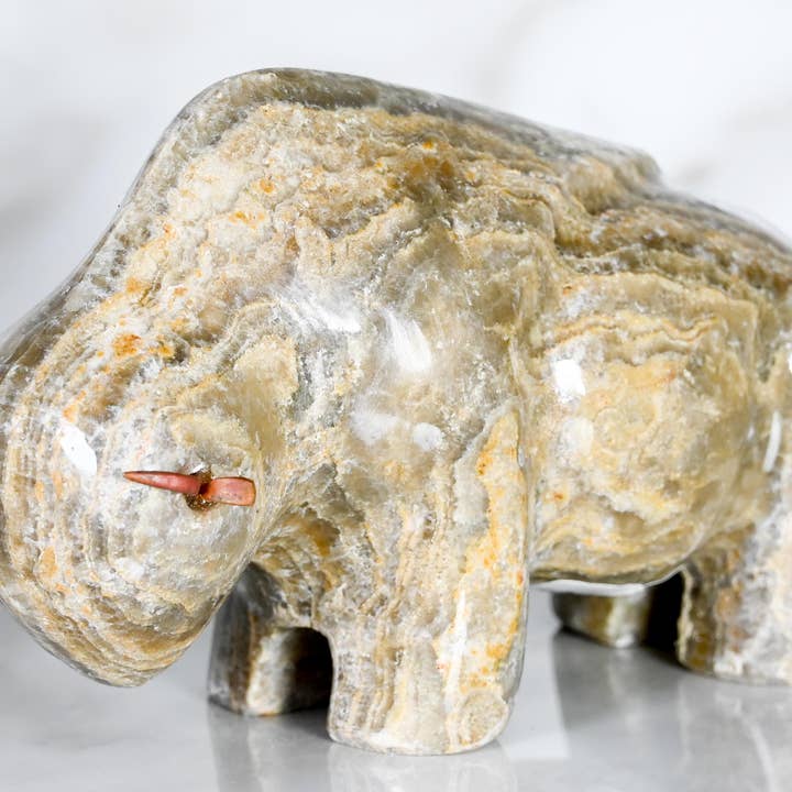 Buffle en marbre 6'' pour la vente par SS handcrafted Art