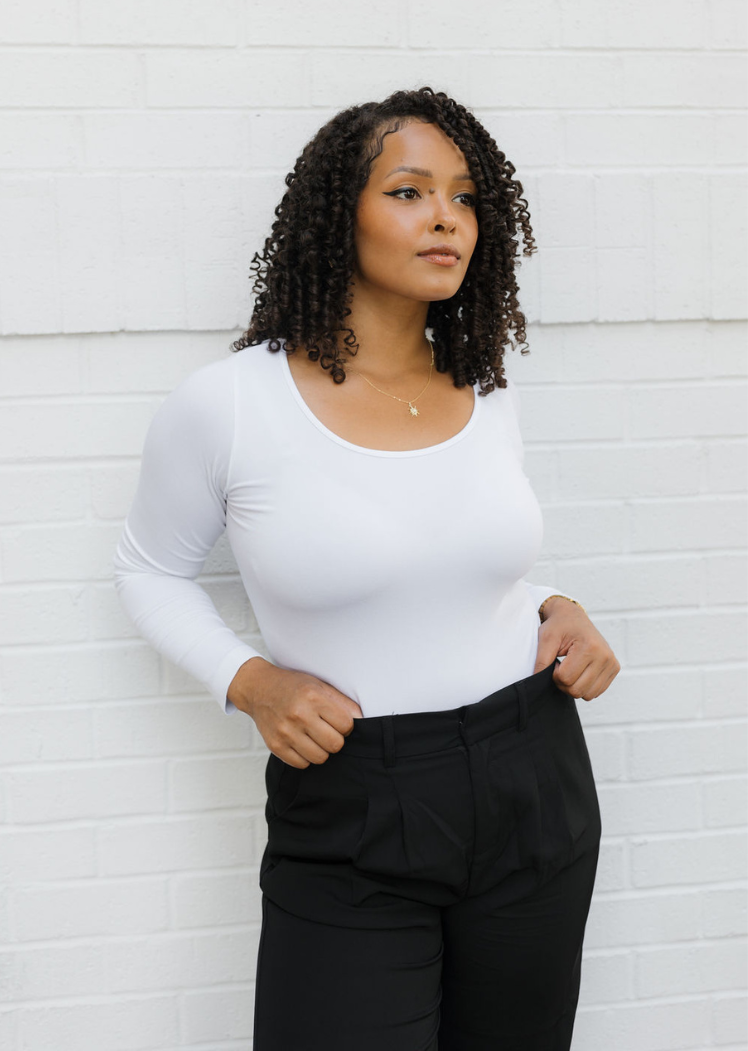 ELIETIAN - Vente Haut en maille – femme - Manches longues réversibles - Coupe incurvée3