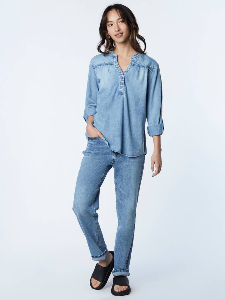 Denim Poet Shirt for wholesale by Billy T