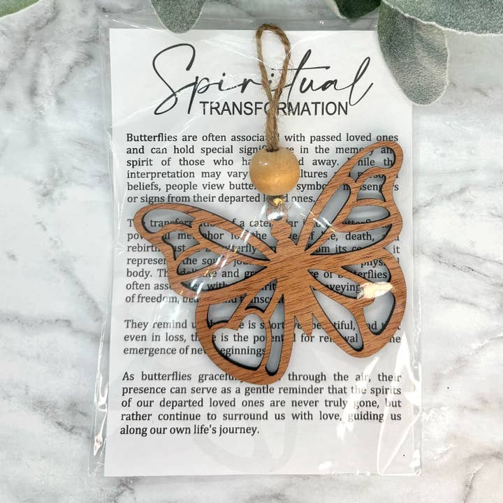 Harris Girl Creations - Wholesale Ornament - Butterfly Remembrance Story Card Ornament/Car Charm/ Bag