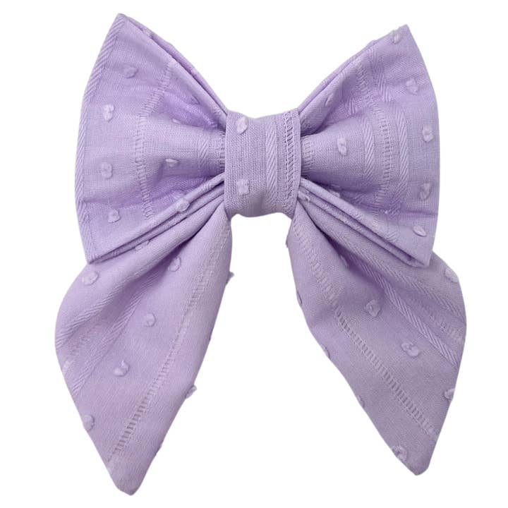 Lila Dog Lady Bow in Lilac for wholesale by Winnie and the Hound