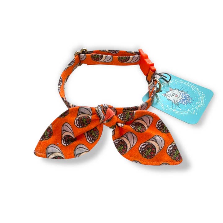 Bunny Ears Sløjfe Kattehalsbånd - Burritos for engroshandel hos Whiskers Crafts