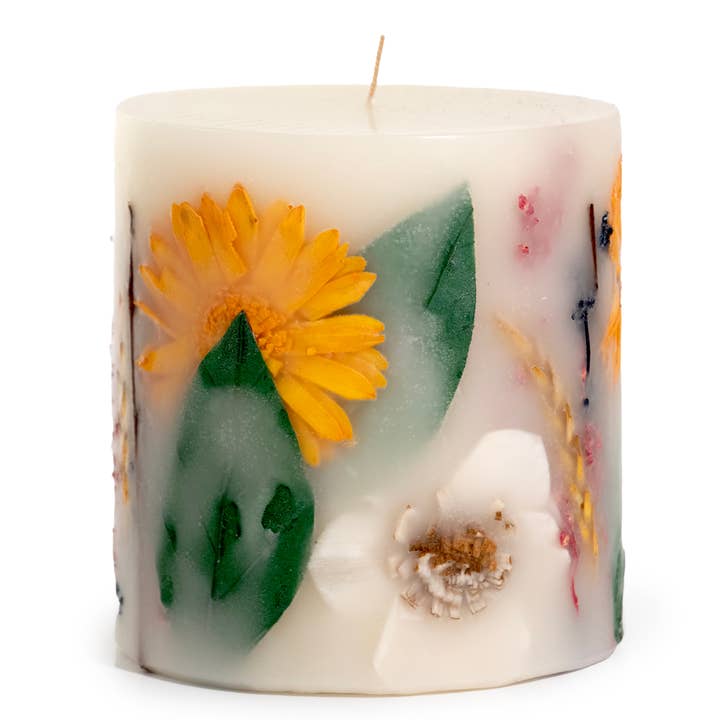 Andaluca - Wholesale Pillar Candle - Secrets of Spring Botanical Pillar Candle