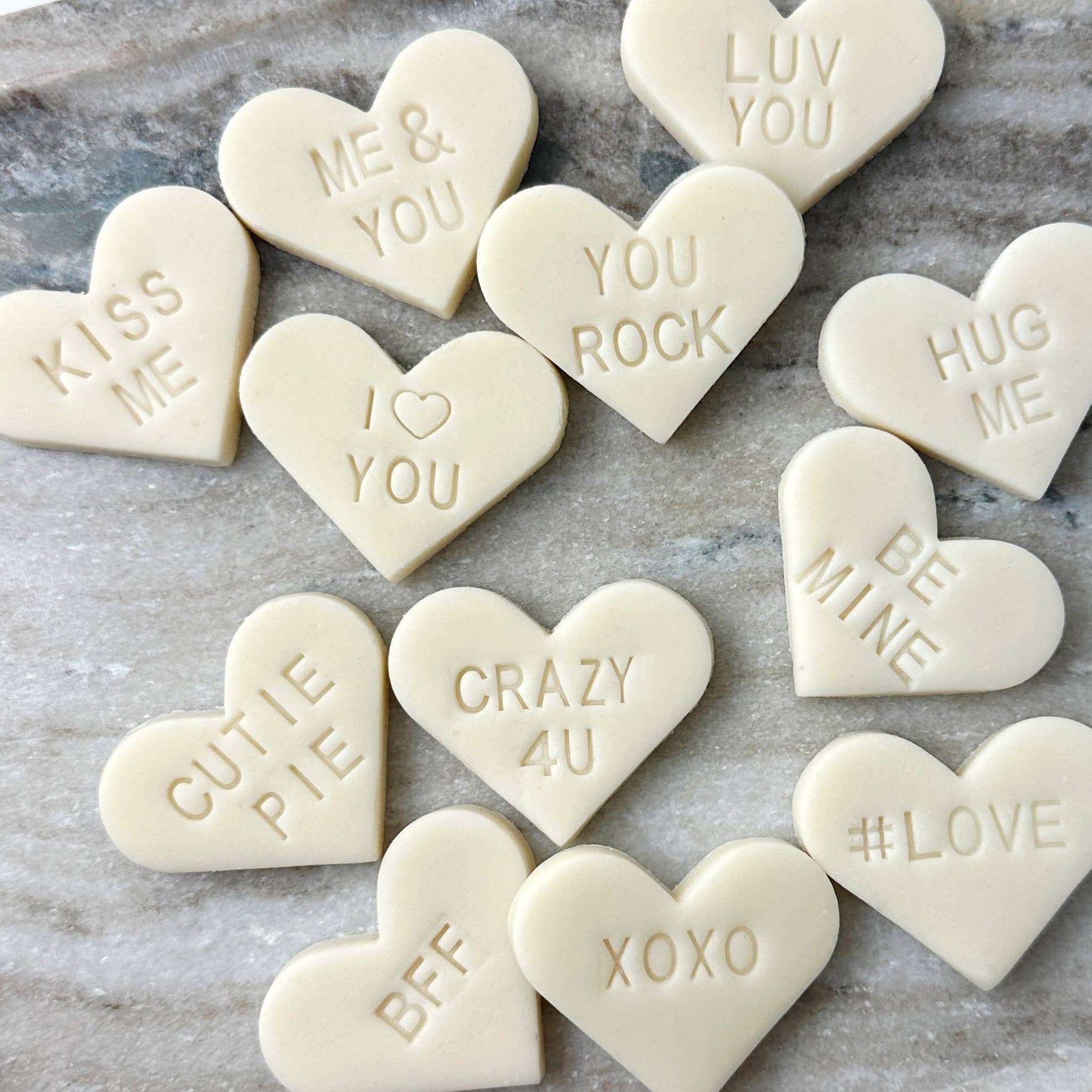 marzipops - Wholesale Hard Candy - Gourmet Marzipan Valentine's Candy Conversation Hearts10
