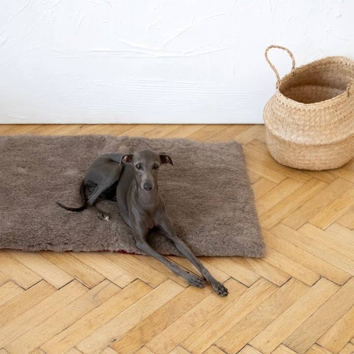 Mellow – wholesale Husdjursbädd – Hund – Fyrkantig eller rektangulär naturlig ull husdjursmatta - beige